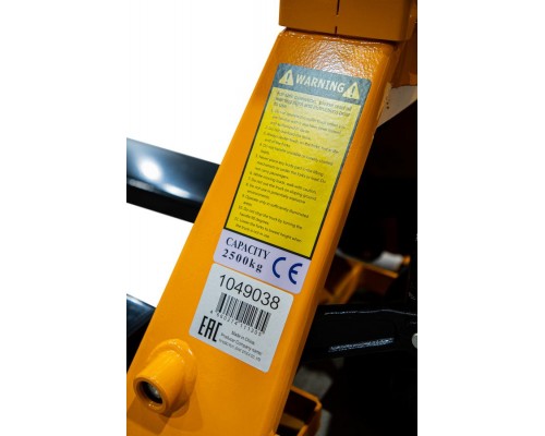 Тележка гидравлическая 2500 кг 1150 мм XILIN BFC25 с весами (полиуретановые колеса)