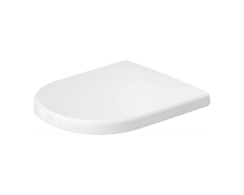 Duravit D-Code Сиденье для унитаза, петли: нержавеющая сталь, с микролифтом, цвет: белый. 0028490021
