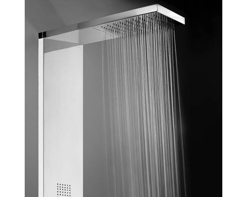Bossini Manhattan Душевая панель из стали, 150х20х53см, с 4мя функциями, термостат, настенная, цвет: хром. L00897.030