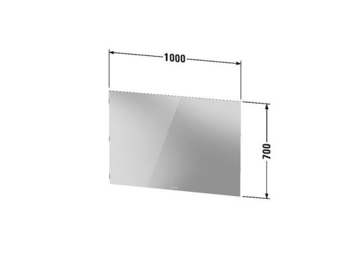 Duravit LM Зеркало с подсветкой, 1000x70х33мм. LM781700000