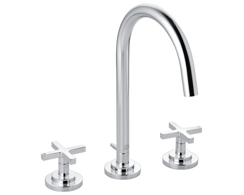Kludi 20 143 0520 Nova Fonte Cla Смеситель для раковины 185 мм, на 3 отв., со слив гарн., 90°, Компл 201430520