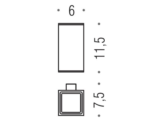 Colombo MiniQ Стакан подвесной, цвет: чёрный матовый. B5002.NM