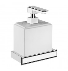Gessi Eleganza Дозатор для жидкого мыла подвесной, цвет: хром/белый. 46413#031