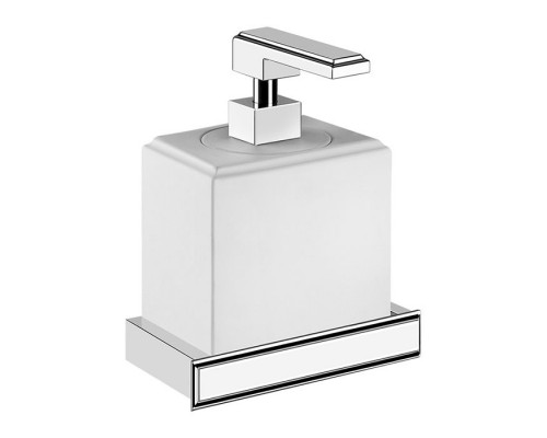 Gessi Eleganza Дозатор для жидкого мыла подвесной, цвет: хром/белый. 46413#031 Gessi Eleganza Дозатор для жидкого мыла подвесной, цвет: хром/белый. 46413#031