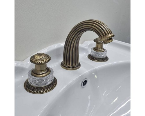 DevonDevon Excelsior Swan Смеситель для раковины на 3 отверстия, цвет: античная латунь. EXC-SW101OTS DevonDevon Excelsior Swan Смеситель для раковины на 3 отверстия, цвет: античная латунь. EXC-SW101OTS