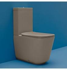Kerasan Tribeca Унитаз моноблок 60х35см, c креплением WB5N, цвет: Nocciola. 750990 Geberit,  511781 Nocciola,  378181 Nocciola