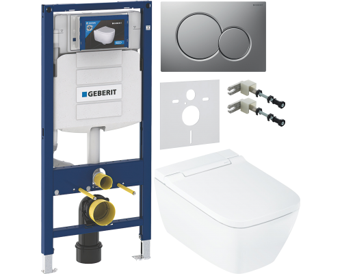 Комплект Умный подвесной Geberit AquaClean Sela Square безободковый, с биде, белый + Инсталляция Duofix UP 320 111.300.00.5 + Кнопка Sigma 01 115.770.JQ.5 лакированная, матовый хром + Звукоизоляция 156.050.00.1 + Крепления 111.815.00.1 к стене Комплект Умный подвесной Geberit AquaClean Sela Square безободковый, с биде, белый + Инсталляция Duofix UP 320 111.300.00.5 + Кнопка Sigma 01 115.770.JQ.5 лакированная, матовый хром + Звукоизоляция 156.050.00.1 + Крепления 111.815.00.1 к стене