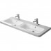 Duravit DuraStyle Раковина 130х48 см, 3 отв., двойная, цвет: белый. 2338130030