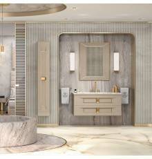 Oasis Prestige Композиция №1 Комплект мебели подвесной, 123х55хh218 см, цвет: Lino/золото.