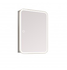 Зеркало-шкаф Alavann Cosmetic Light 50x75 с приближением, с подсветкой, глянцевый белый