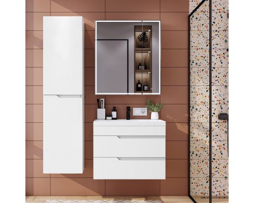 Мебель для ванной комнаты Itana Sky 70 подвесная, белый глянец