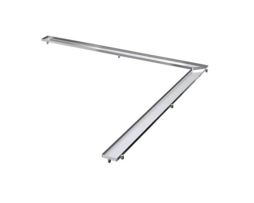 TECE Решетка угловая plate , 1000x1000 мм ,нержавеющая сталь, полированная. 611070