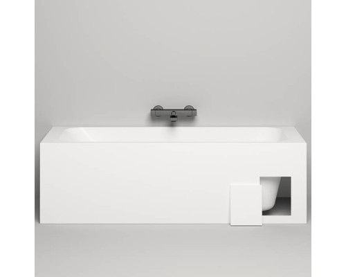 Salini Orlanda KIT Встраиваемая ванна 180х80х60cм, UpDown, сифон, щелевой слив-перелив, S-Stone, цвет: белый матовый. 102122M Salini Orlanda KIT Встраиваемая ванна 180х80х60cм, UpDown, сифон, щелевой слив-перелив, S-Stone, цвет: белый матовый. 102122M