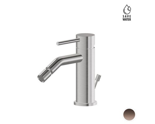Newform X-STEEL 316 Смеситель для биде на 1 отв., с донный клапаном, излив 13.4см.,цвет: PVD Brushed copper bronze. 69623X.59.067 Newform X-STEEL 316 Смеситель для биде на 1 отв., с донный клапаном, излив 13.4см.,цвет: PVD Brushed copper bronze. 69623X.59.067