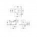 Duravit Me by Starck Биде напольное приставное 37х60см., с 1 отв., с креплением, с WonderGliss, цвет: белый. 22891000001