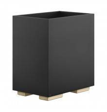 Gessi Inverso Accessories Корзина для мусора, цвет: черный/Brass Brushed PVD. 20991#727