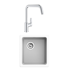 Комплект Мойка Rivelato Berkana BK-35 brina + Смеситель Grohe Eurosmart