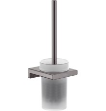 HG 41 752 340 AddStoris Набор для WC (Туалетный ершик настенный), металл/матовое стекло 41752340