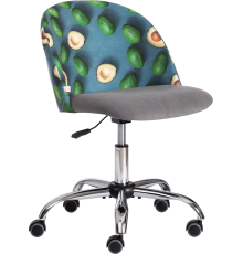 Компьютерное кресло TetChair Melody ткань botanica 11 avocado, флок серый 29