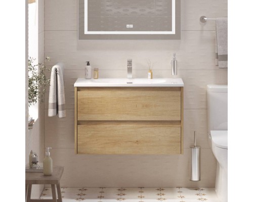 Тумба с раковиной BelBagno Kraft 39 80 rovere nebrasca nature, раковина BB-8099-3-80 Тумба с раковиной BelBagno Kraft 39 80 rovere nebrasca nature, раковина BB-8099-3-80