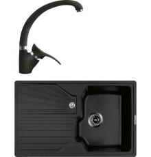 Комплект Мойка кухонная Lava L5.BAS basalt + Смеситель SG01 BAS basalt