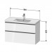 Duravit D-Neo Тумба с раковиной 98.4x45.2хh62.5см, 2 ящика, подвесная, цвет: Белый матовый. DE435601818