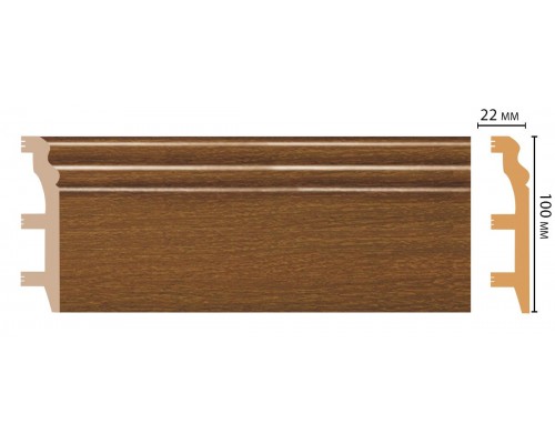 Плинтус напольный DECOMASTER D232-85ДМ (100*22*2400мм) Плинтус напольный DECOMASTER D232-85ДМ (100*22*2400мм)