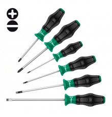 Набор отвёрток с круглым стержнем Kraftform Comfort 1334/6 Wera WE-031551. WE-031551