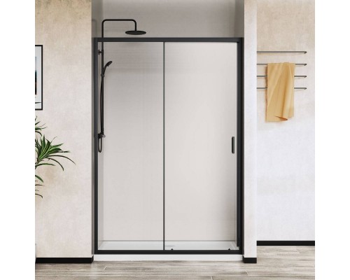 Душевая дверь в нишу Vincea City VDS-5CT110CLB 110 см, стекло прозрачное, черный