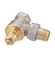 Клапан угловой Danfoss RTR-G для однотрубной насосной и двухтрубной гравитационной систем отопления. 013G7023