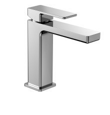 AQM6810CR Savona Смеситель для раковины 125мм, гладкий, подводка ½ хром AQM6810CR