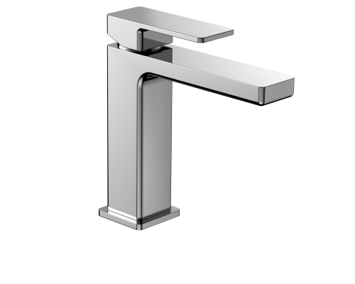 AQM6810CR Savona Смеситель для раковины 125мм, гладкий, подводка ½ хром AQM6810CR