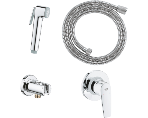 Гигиенический душ Grohe BauFlow 29328000 со смесителем, С ВНУТРЕННЕЙ ЧАСТЬЮ, хром Гигиенический душ Grohe BauFlow 29328000 со смесителем, С ВНУТРЕННЕЙ ЧАСТЬЮ, хром