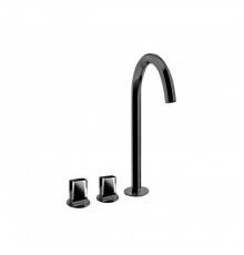 Fantini Venezia Смеситель для раковины, 3 отв., высокий излив, излив: 175 мм, цвет: Matt Gun Metal PVD. 29 P5 N448,  29 P5 N405SW