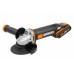 Угловая шлифмашина аккумуляторная WORX WX803, 20В, 125 мм, 1*2,0Ач + 1*4,0 Ач, кейс