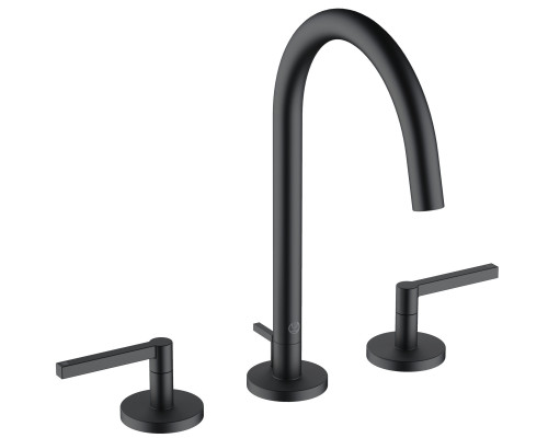 Kludi 20 143 3915 Nova Fonte Pur Смеситель для раковины 185 мм, на 3 отв., со слив гарн, 90°, Компл 201433915