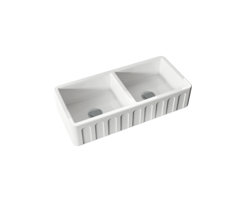 Kerasan Hannah Surrey Раковина 100x47x23 см, без отв., кухонная, цвет: белый. 545101
