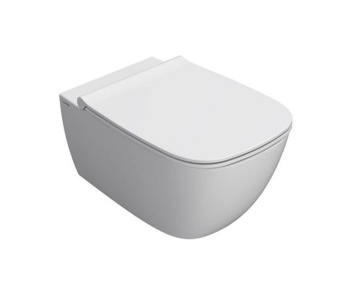 Globo Genesis Унитаз 55х36см., подвесной, безободковый, с креплением, цвет: белый матовый. GNS02.BO