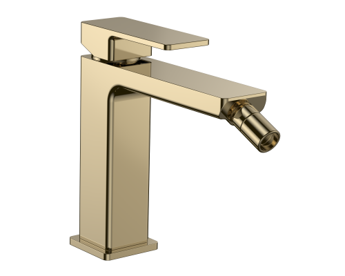 AQM6816GG Savona Смеситель для биде, гладкий, подводка ½ золото AQM6816GG