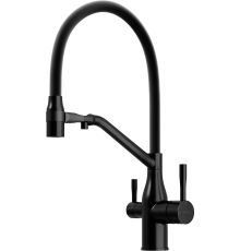 Смеситель для кухни Sancos Orta SC4008MB с гибким изливом, матовый черный