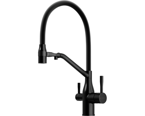 Смеситель для кухни Sancos Orta SC4008MB с гибким изливом, матовый черный Смеситель для кухни Sancos Orta SC4008MB с гибким изливом, матовый черный