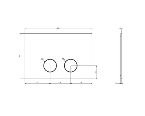 Gessi Клавиша смыва для унитаза, двойная, для систем инсталляций TECE, цвет: warm bronze brushed pvd. 54617#726