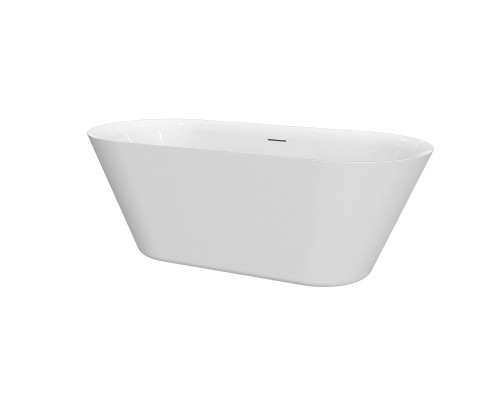 AQM3501GW Ванна акриловая отдельностоящая, 1676х750х600мм, цвет белый глянцевый AQM3501GW