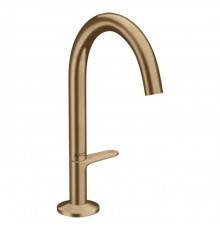 Axor One Смеситель для раковины Sel 170, на 1 отв., с донным клапаном Push-Open, цвет: шлифованная бронза. 48020140