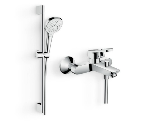 Душевой комплект Смеситель Hansgrohe Logis Loop Logis loop 71244000 + Гарнитур Croma Select E Vario 26582400