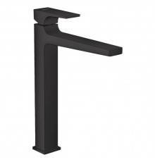 Hansgrohe Metropol Смеситель для раковины, на 1 отв, с донным клапаном, излив: 20.4см, цвет: черный матовый. 32512670