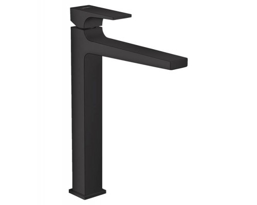 Hansgrohe Metropol Смеситель для раковины, на 1 отв, с донным клапаном, излив: 20.4см, цвет: черный матовый. 32512670 Hansgrohe Metropol Смеситель для раковины, на 1 отв, с донным клапаном, излив: 20.4см, цвет: черный матовый. 32512670