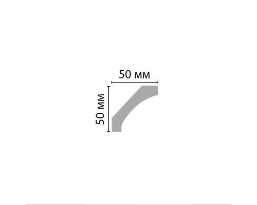 Плинтус потолочный гладкий DECOMASTER 96010 (50*50*2400мм) Плинтус потолочный гладкий DECOMASTER 96010 (50*50*2400мм)