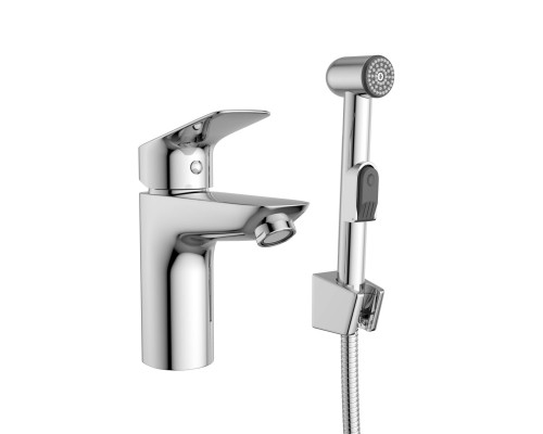 Смеситель для раковины BelBagno Due LVM/HGN-CRM-W0 с гигиеническим душем