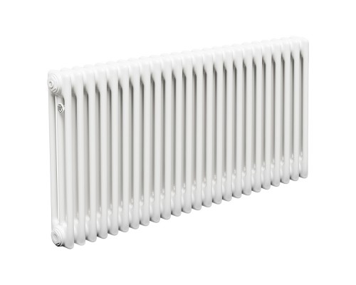 Трубчатый радиатор ТЕПЛОФОРТ ТР3057, 24 секции, боковое подключение 3/4”, белый глянец 200056
